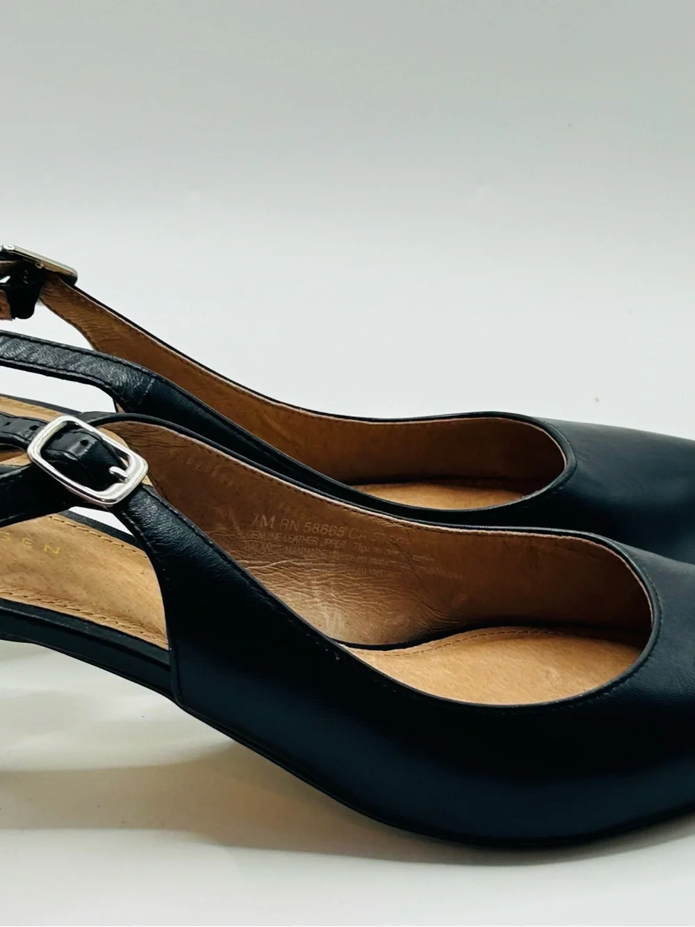 Nordstrom Halogen Classic Black Pointed-Toe Slingback heels